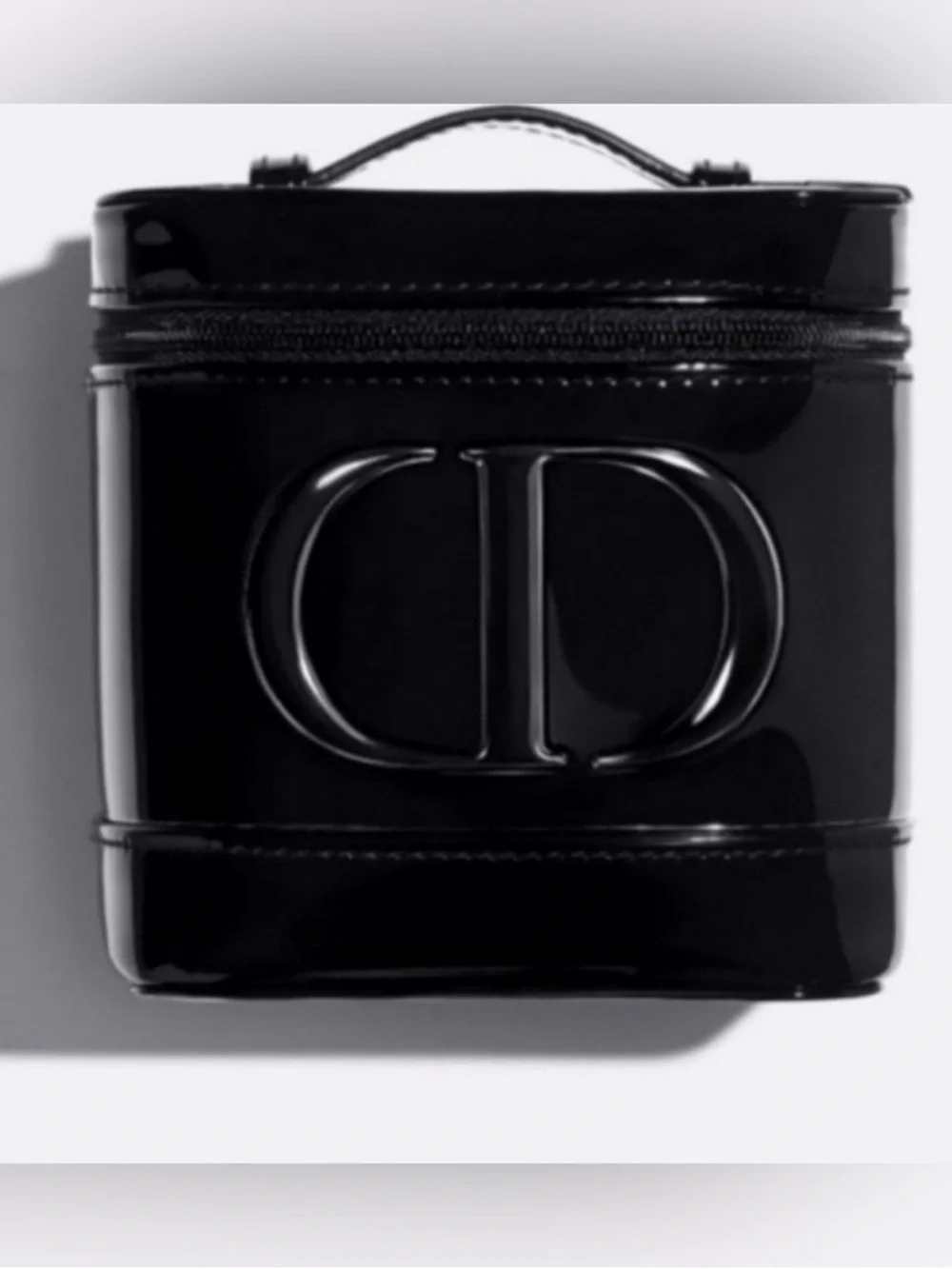 Dior Men’s Black Patent Leather CD Vanity Case
